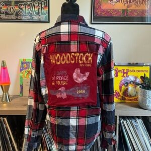 Woodstock Upcycled Button Down
